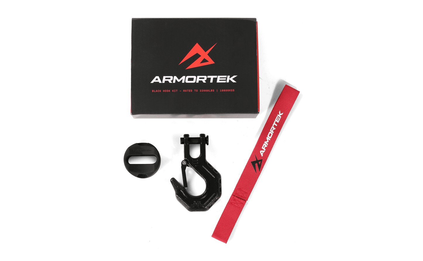 Armortek Black Hook Kit for 5/16 to 7/16" Rope - Rated 22000lbs