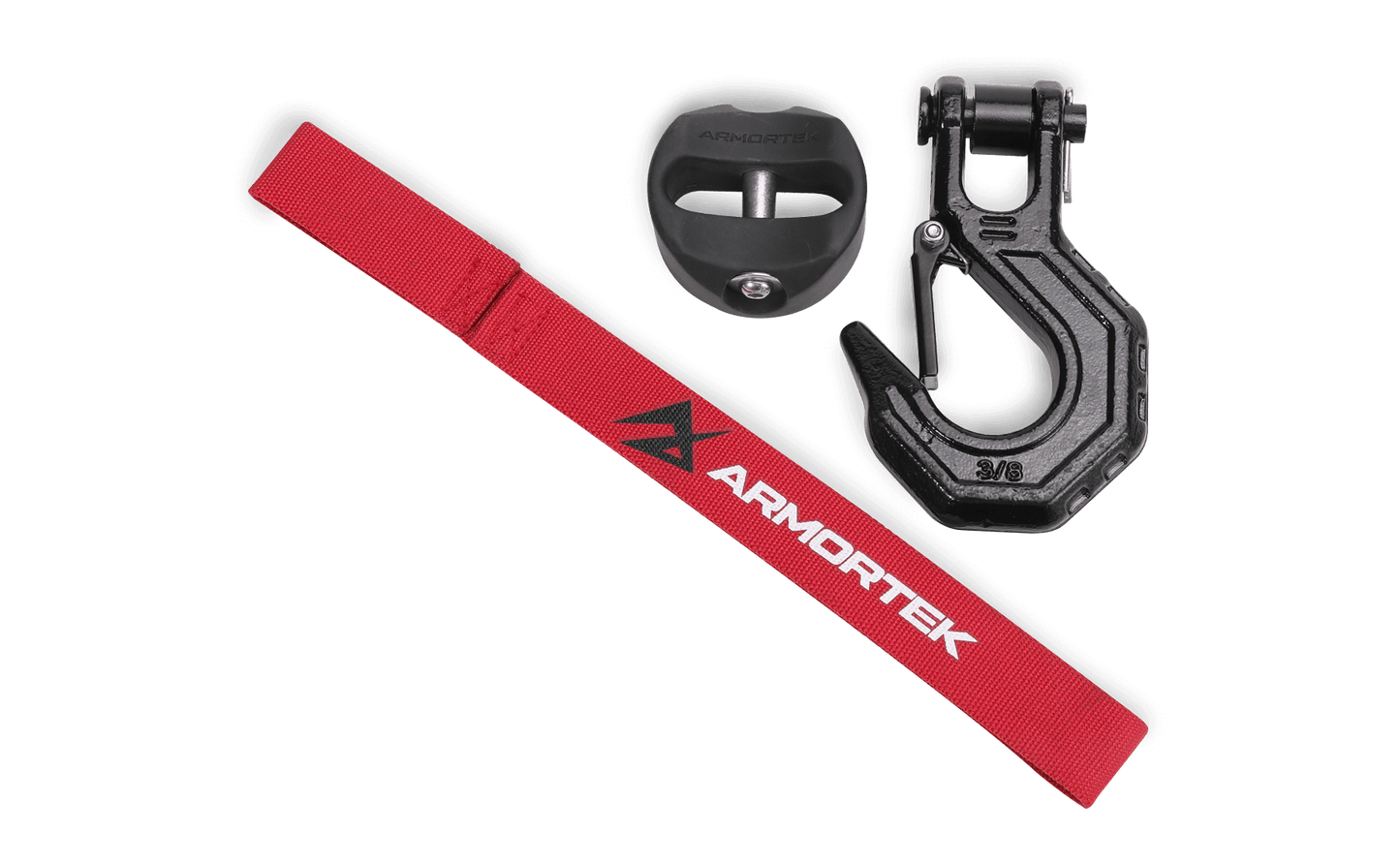 Armortek Black Hook Kit for 5/16 to 7/16" Rope - Rated 22000lbs