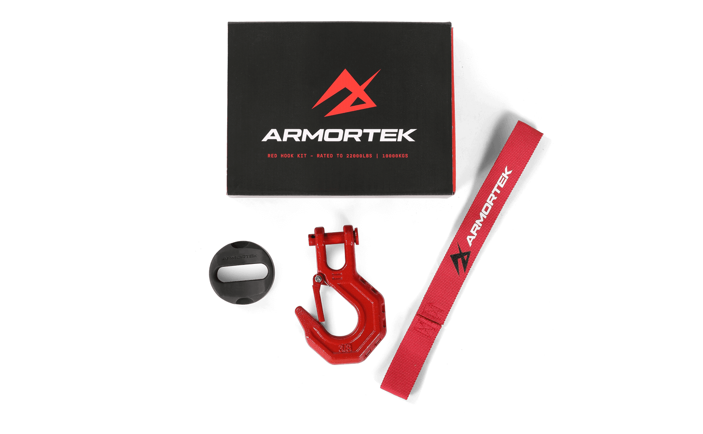 Armortek Red Hook Kit for 5/16 to 7/16" Rope - Rated 22000lbs