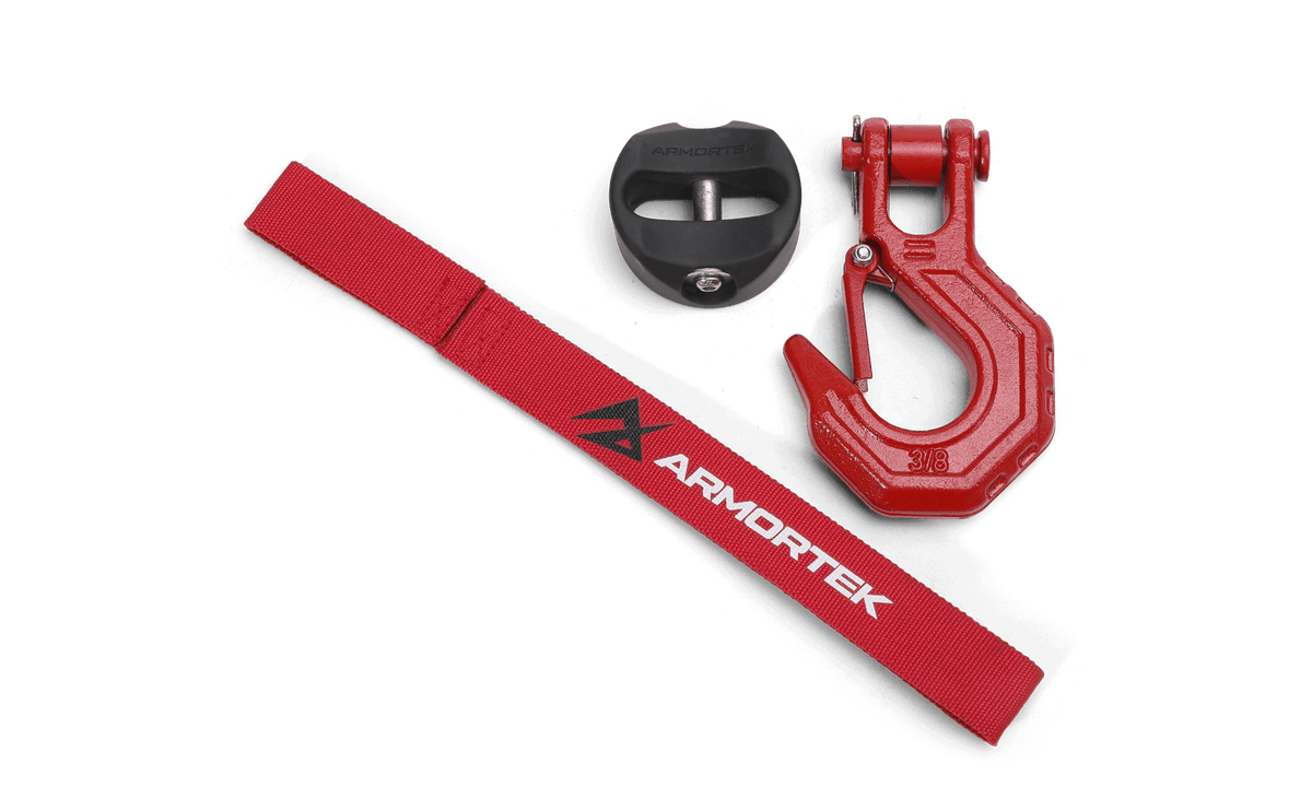 Armortek Red Hook Kit for 5/16 to 7/16" Rope - Rated 22000lbs