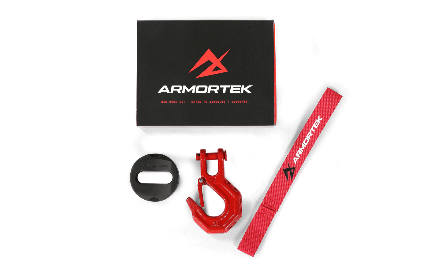 Armortek Red Hook Kit for 1/2" Rope - Rated 22000lbs