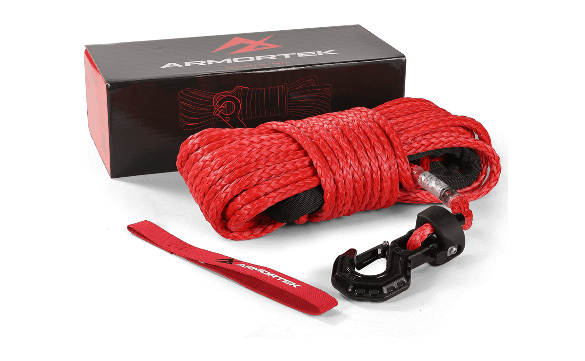Armortek Synthetic Rope Kit 3/8" x 82' - MBL 22700 lbs