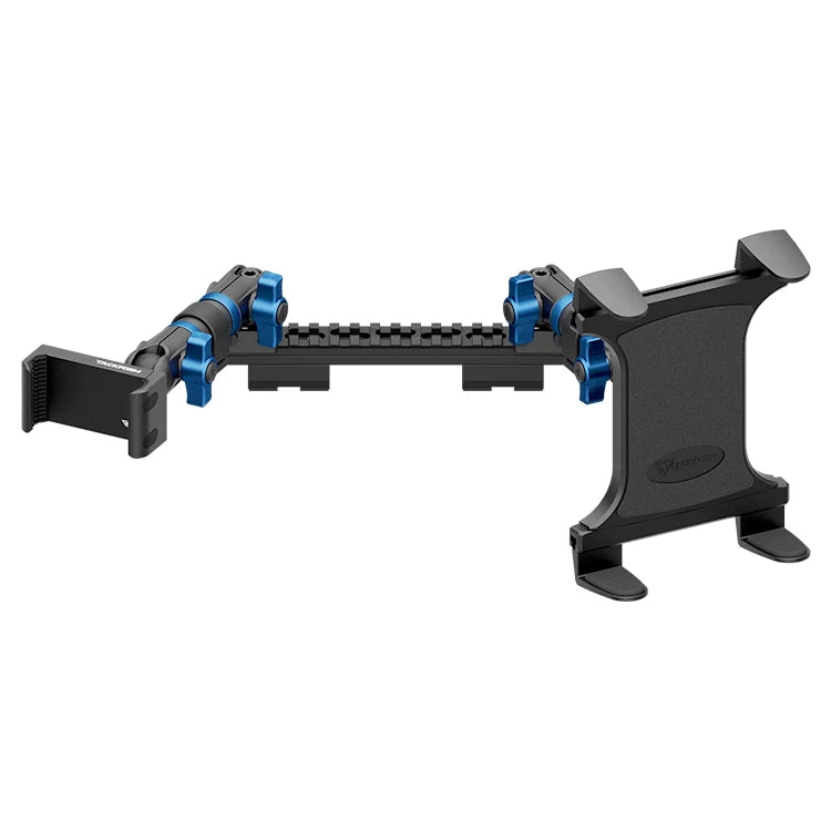 2019-2023 Ford Ranger (WITHOUT Switch Panel) Tackform Assault Track Picatinny Dash Bracket With 20LITE Phone Holder & Tablet Holder