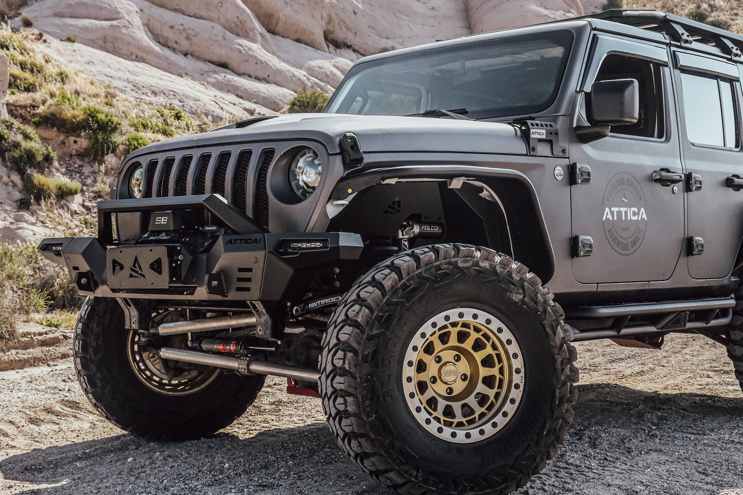 Attica 4x4 2018-2024 Jeep Wrangler JL Frontier Series Front Bumper