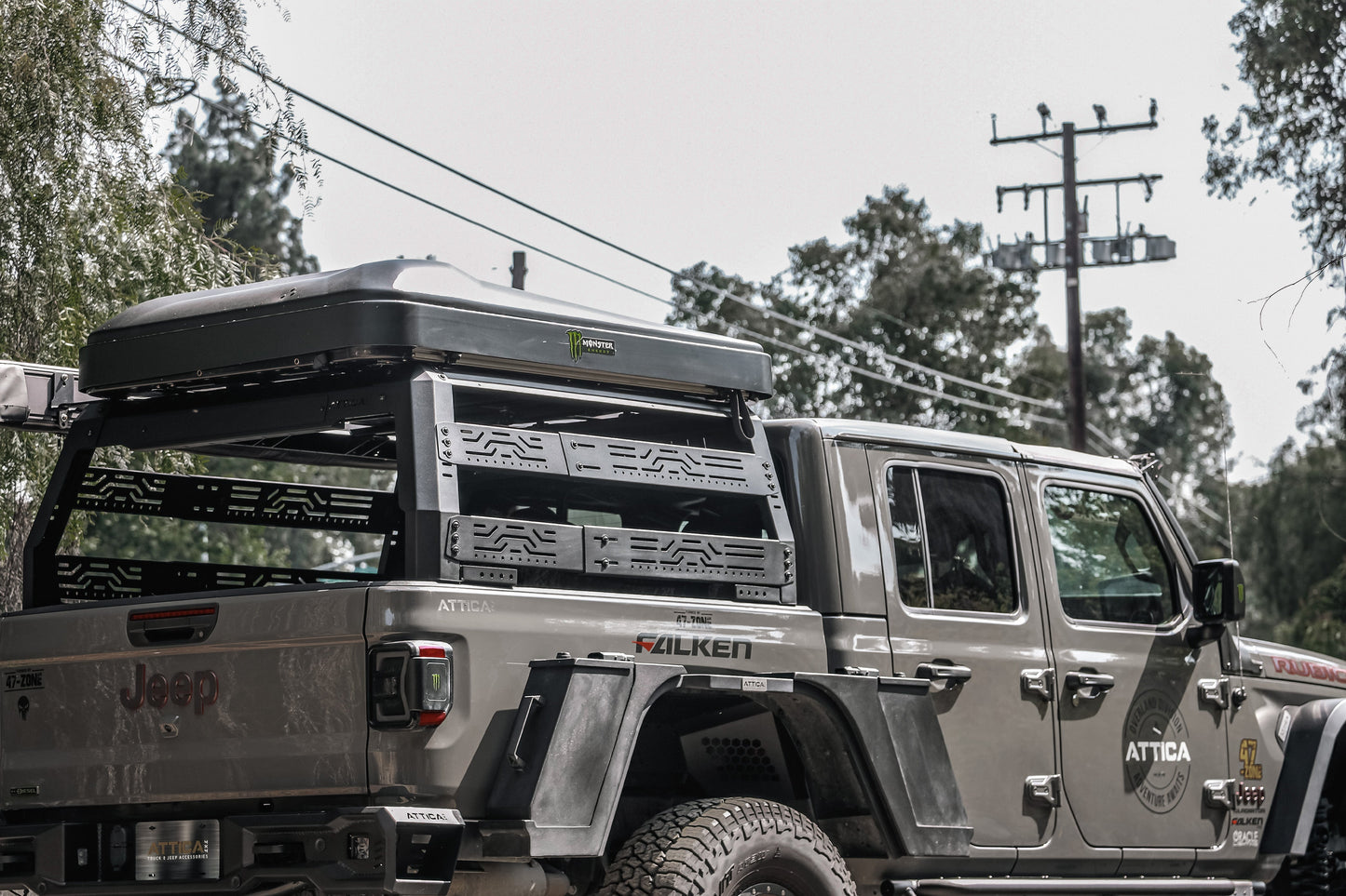 Attica 4x4 2019-2024 Jeep Gladiator JT Frontier Series Bed Rack