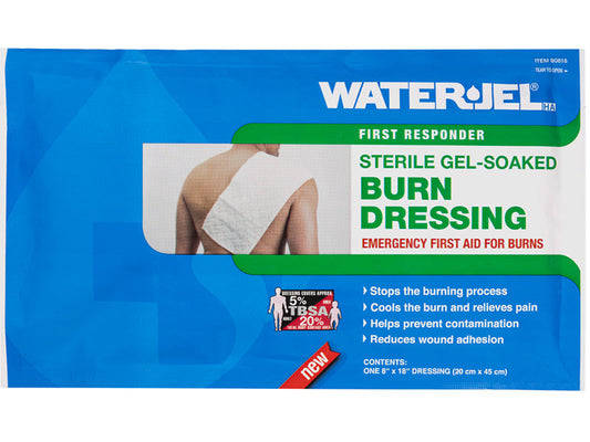 Water Jel First Responder Sterile Burn Dressing - 8" x 18"