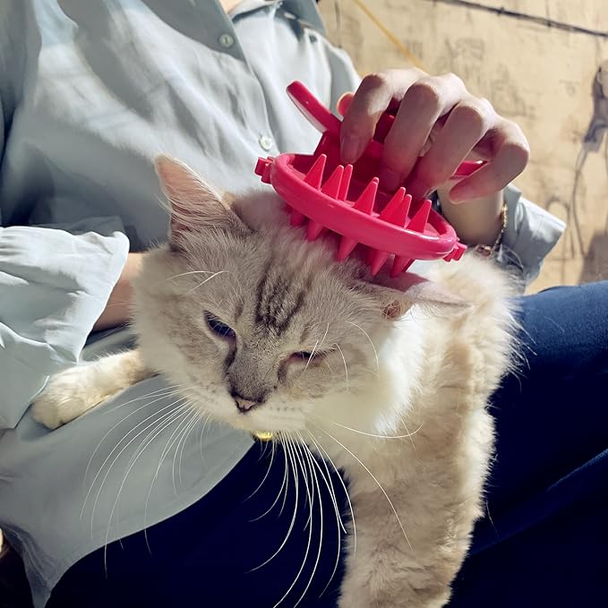 Cat Brush Shedding Grooming, Soft Massage Cat Tongue Brush, Licking Your Cat Like a Mama Cat to Comfort, Surprise Pet Gifts