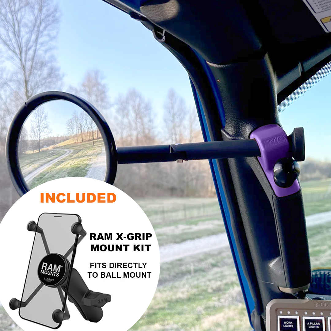 A-Pillar Side Mirror Set For 2024+ Jeep Wrangler JL & Gladiator - CMM Offroad