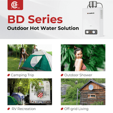 Load image into Gallery viewer, Camplux BD158C Tankless Propane Water Heater With Rain Cap