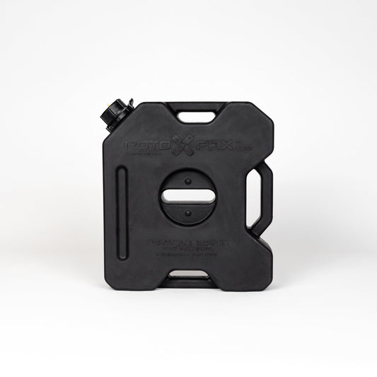 RotopaX 1.75 Gallon Black Water Container for safe and convenient water storage.