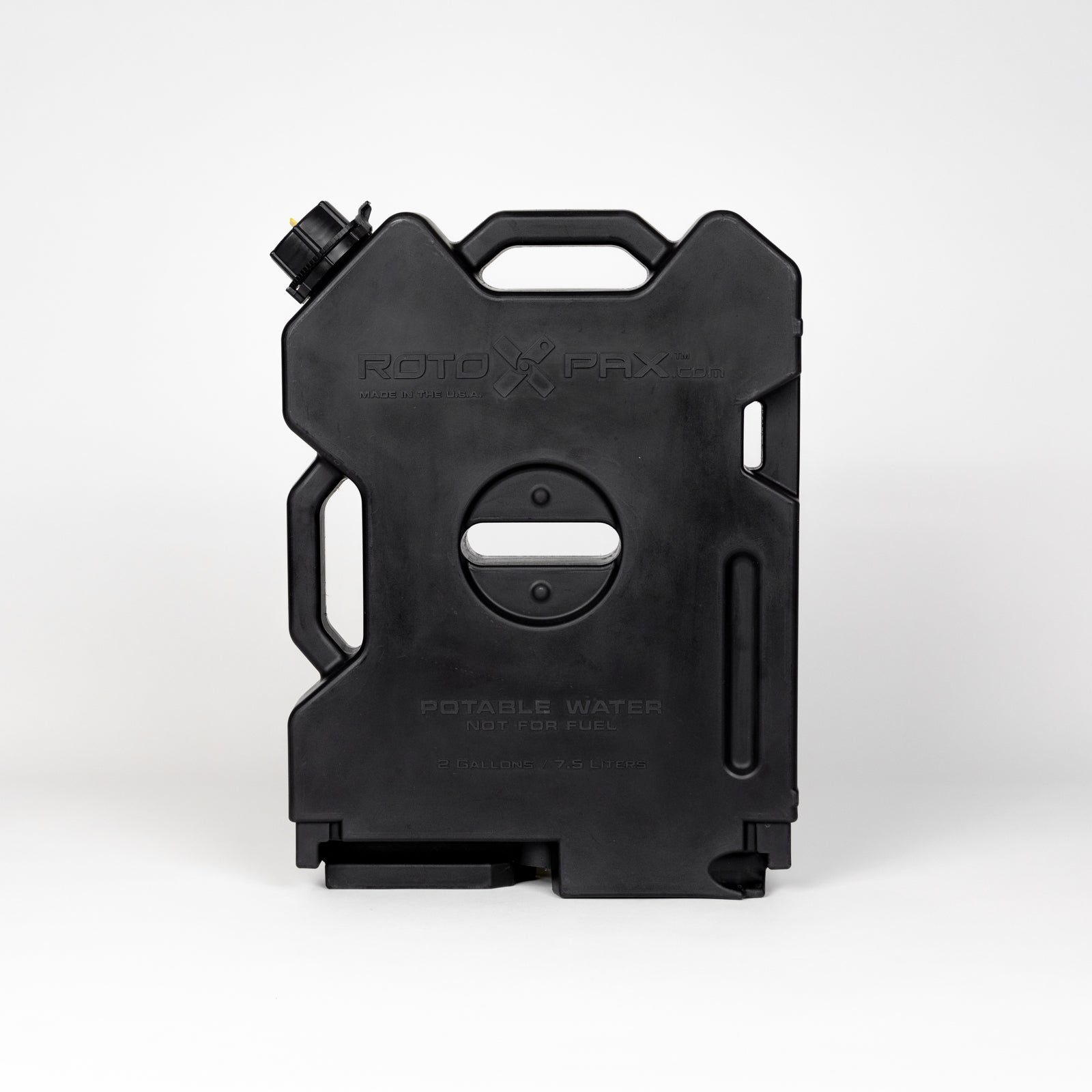 2 Gallon Water container by RotopaX, showcasing the robust design for potable water storage, ideal for outdoor adventures.