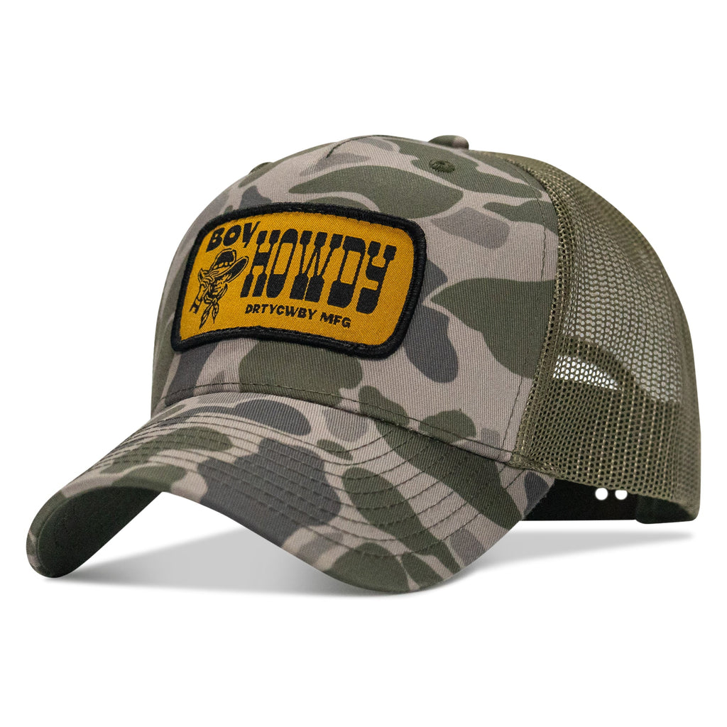 Boy Howdy Western Patch Snapback Hat