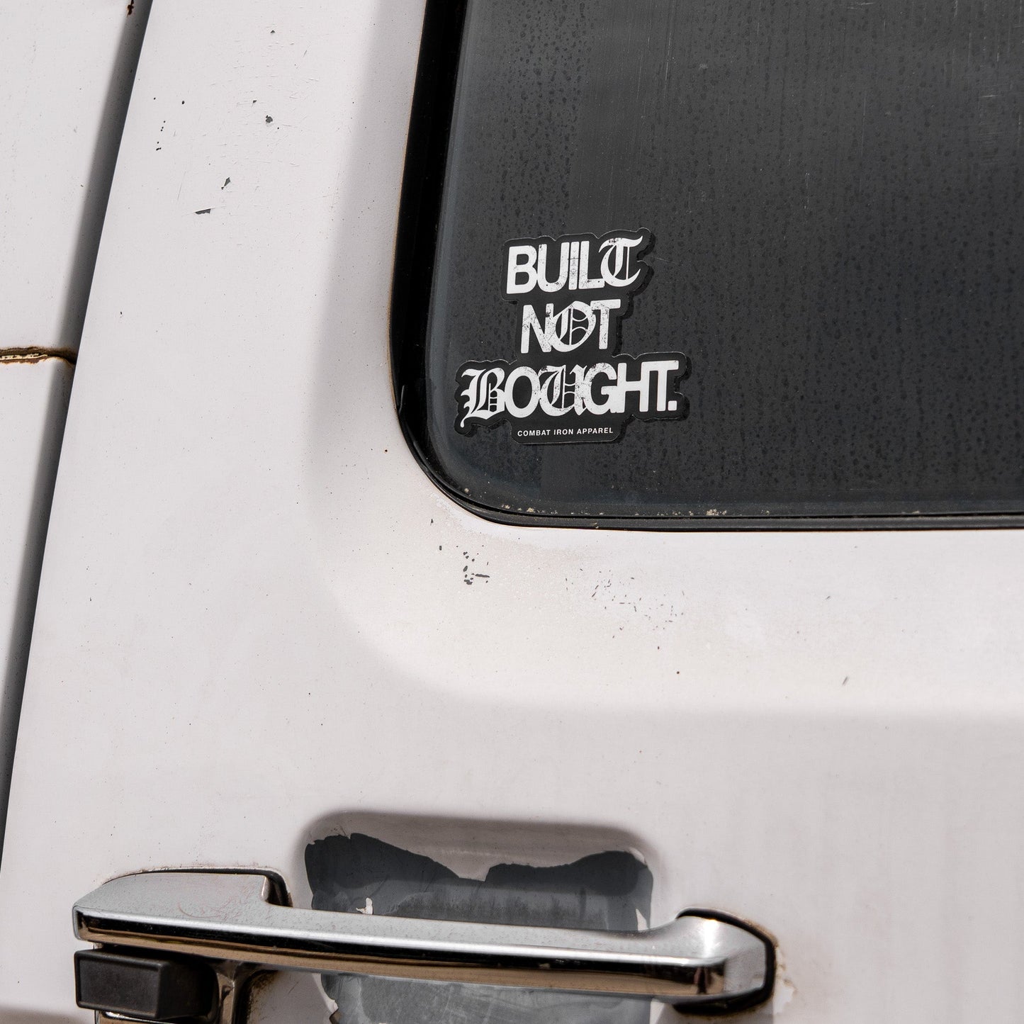 Built. Not. Bought. Decal