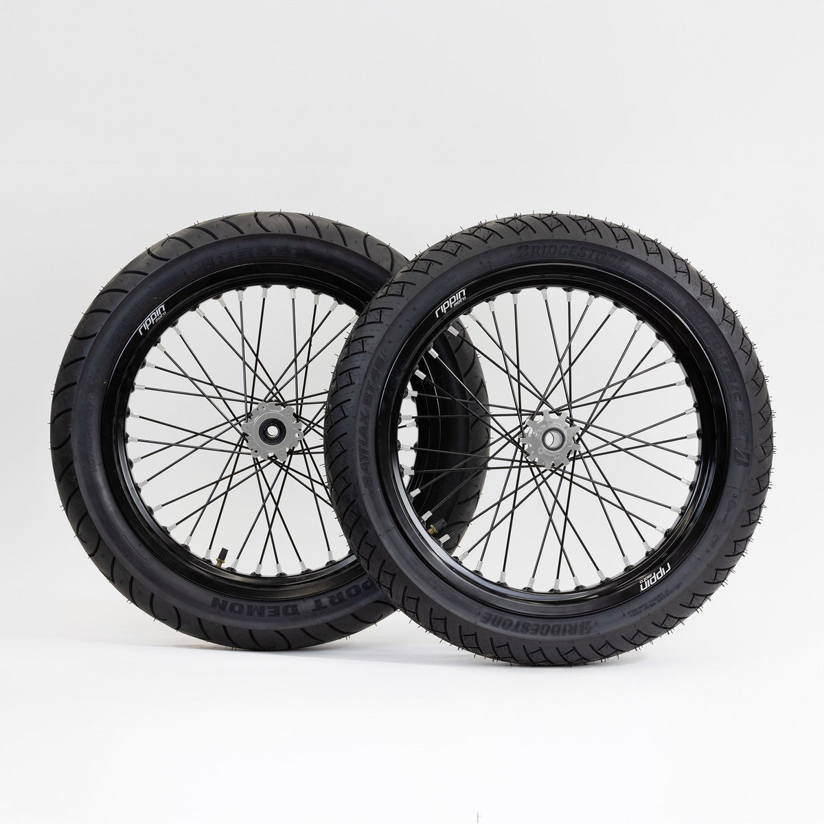 Blackline Ready-to-Ride Supermoto Wheelset for Sur-Ron Light Bee X
