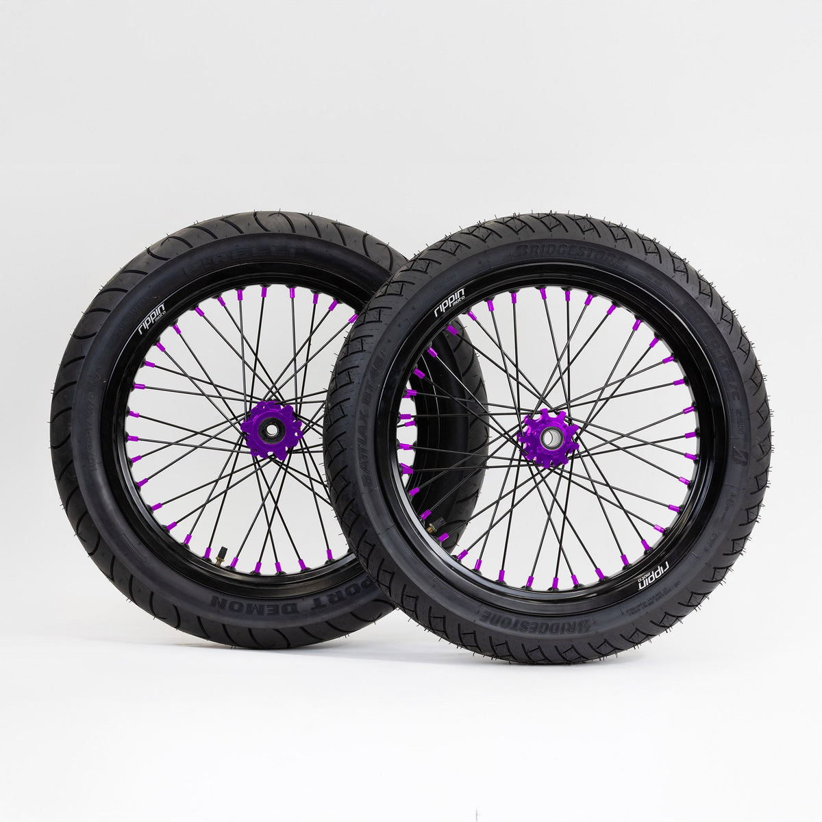 Blackline Ready-to-Ride Supermoto Wheelset for SRPNT Z27 / X8