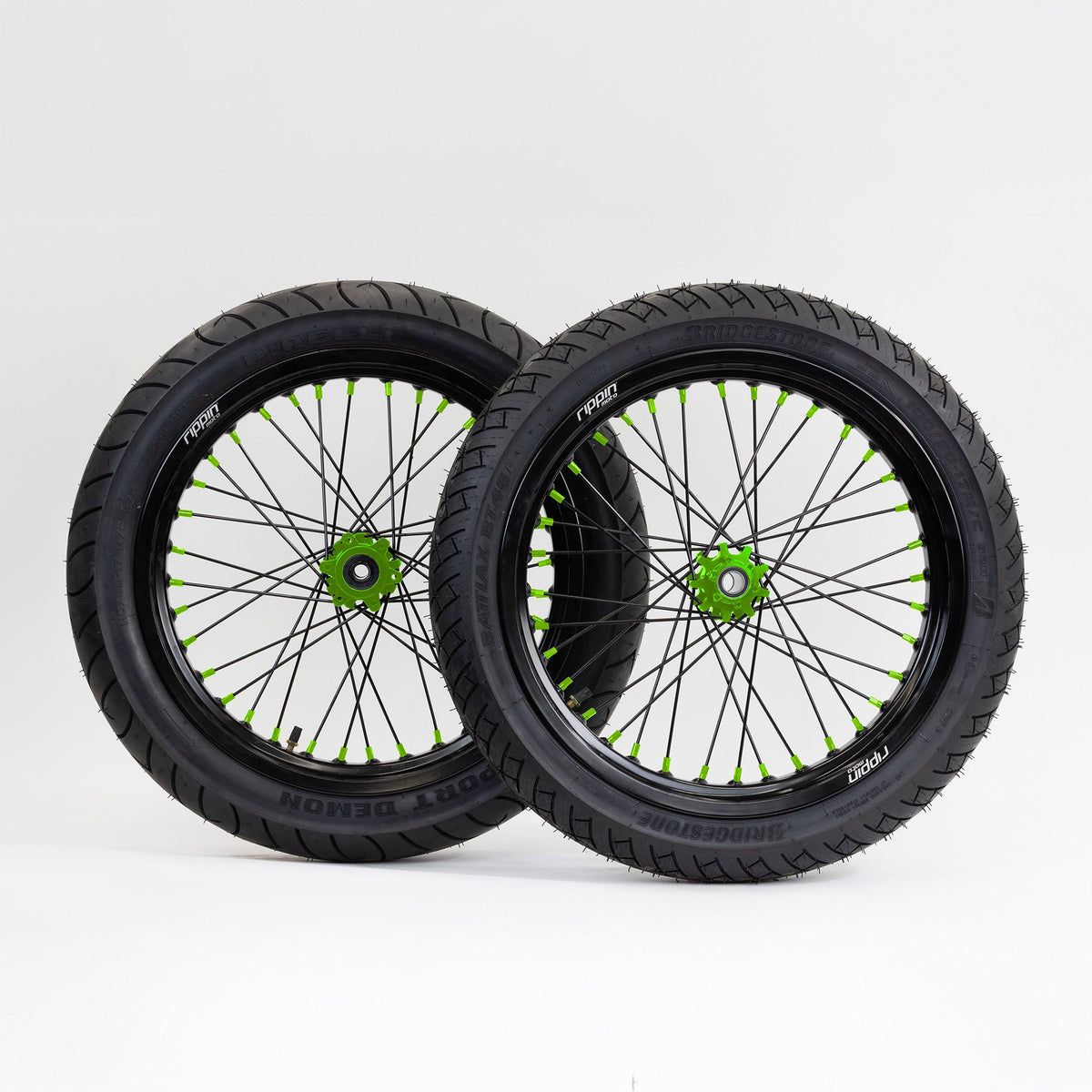 Blackline Ready-to-Ride Supermoto Wheelset for E-Ride Pro 4.0
