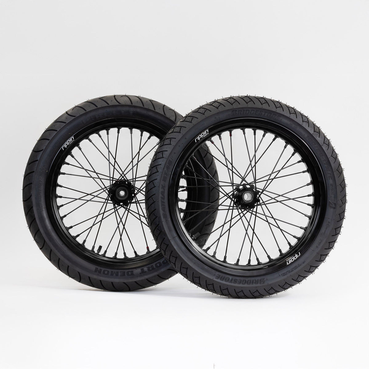 Blackline Ready-to-Ride Supermoto Wheelset for Sur-Ron Light Bee X