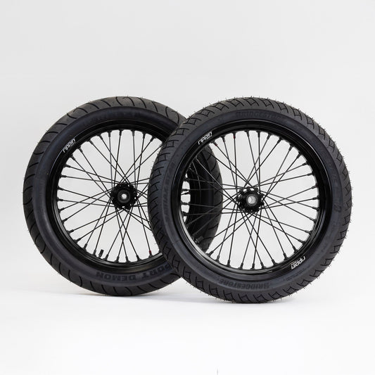 Blackline Ready-to-Ride Supermoto Wheelset for E-Ride Pro 3.0 / SR