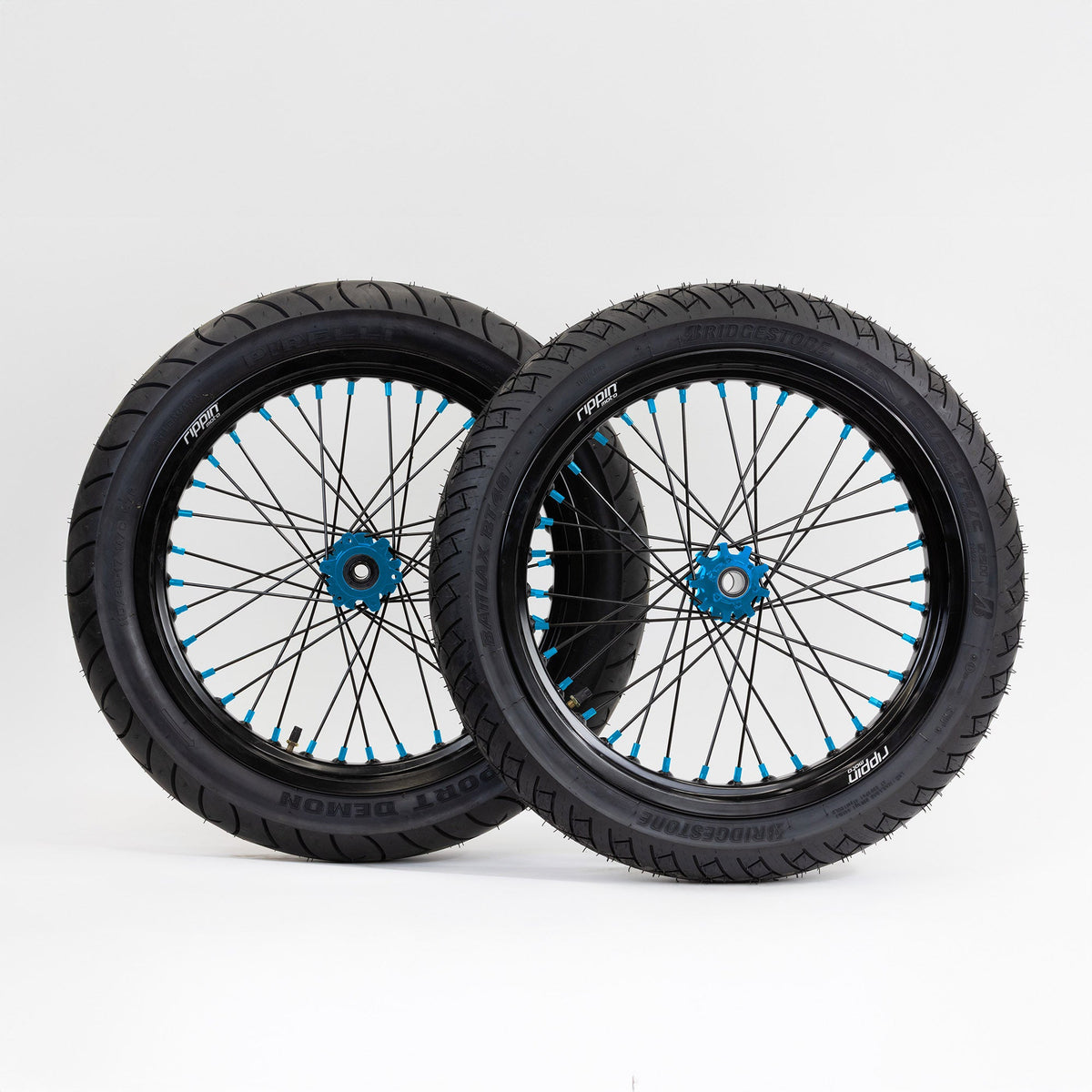 Blackline Ready-to-Ride Supermoto Wheelset for E-Ride Pro 4.0