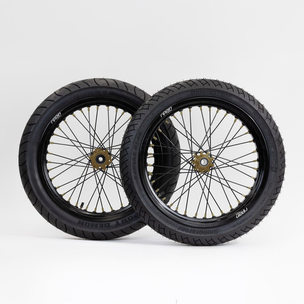 Blackline Ready-to-Ride Supermoto Wheelset for SRPNT Z27 / X8