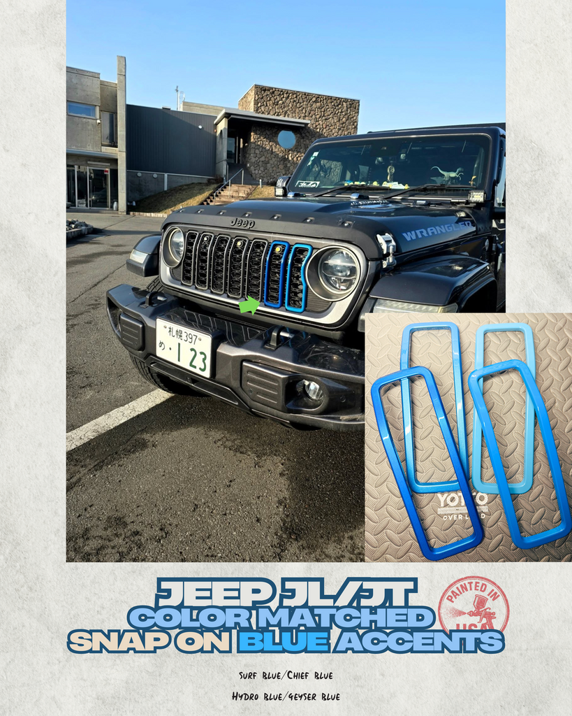 "Snap On" Accent Slot Cover for 24-25 Grille Wrangler JL JT Grille
