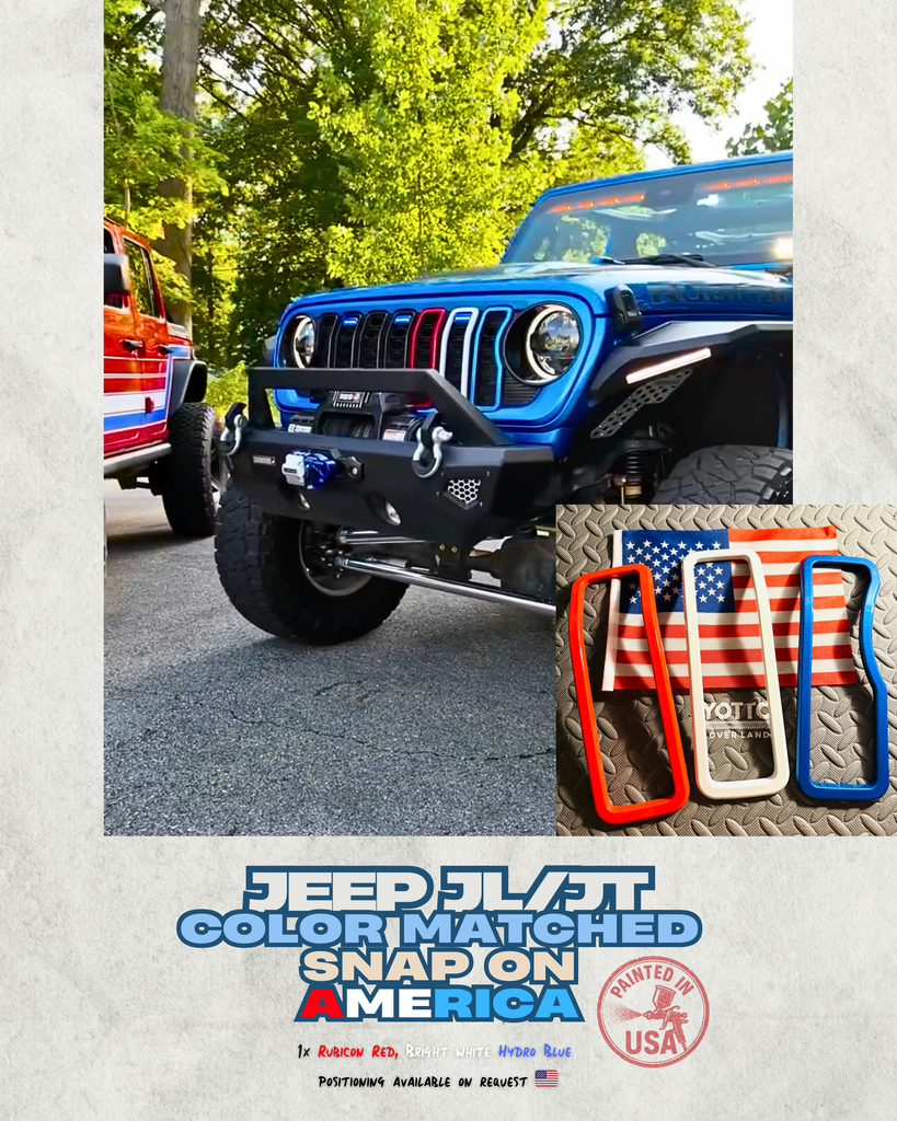 "Snap On" Accent Slot Cover for 24-25 Grille Wrangler JL JT Grille