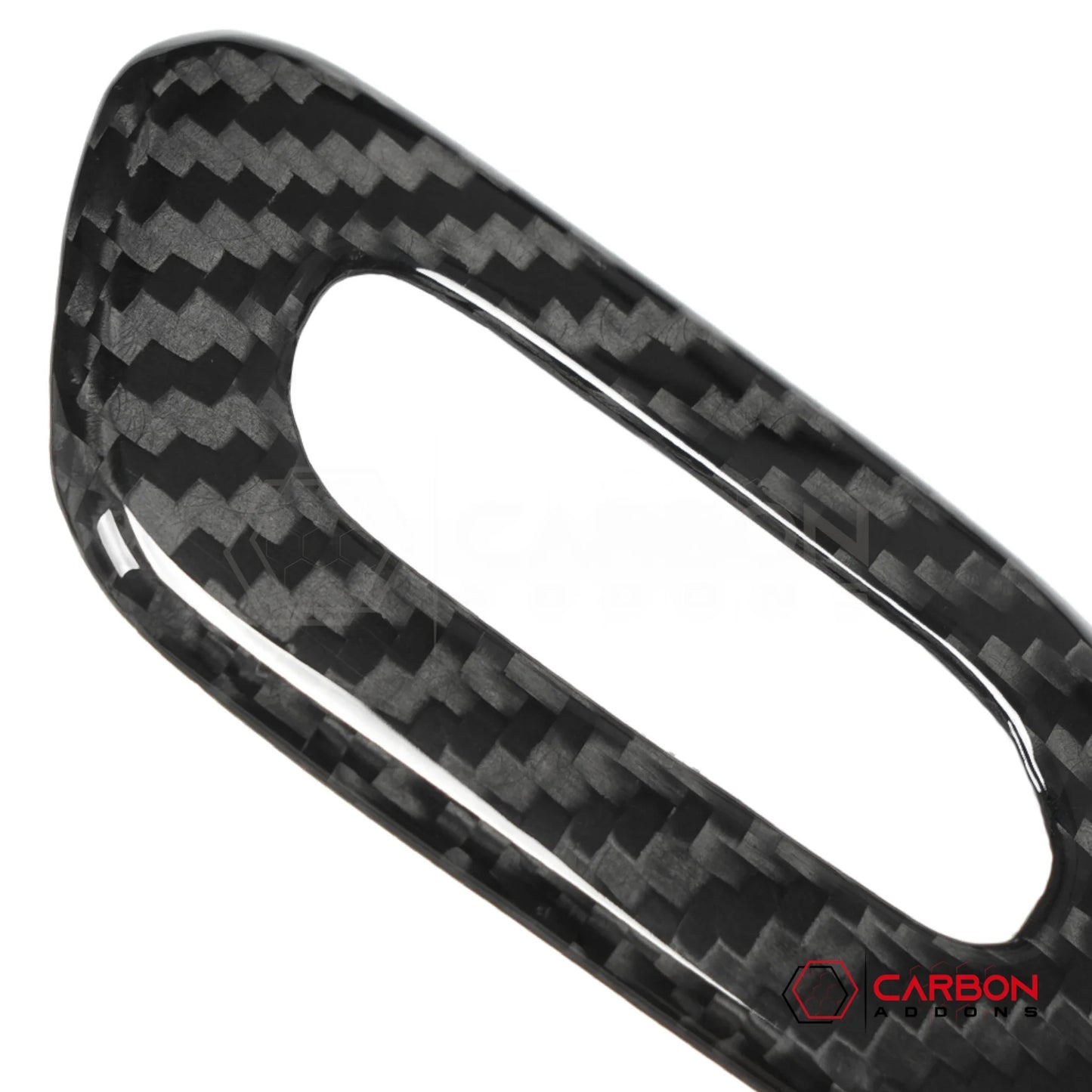 C7/C8 Corvette Real Carbon Fiber Sun Visor Garage Door Opener Trim Cover | 2014-2027