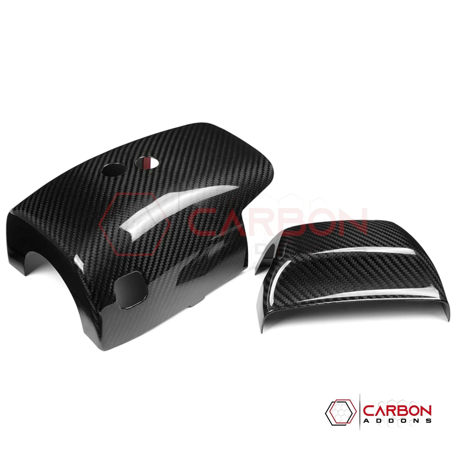 C8 Corvette Real Carbon Fiber Steering Column Trim Cover | Interior Upgrade (2020-2027)