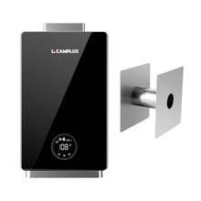Load image into Gallery viewer, 3.18 GPM Indoor Tankless Water Heater Propane with Wall Thimble, Black