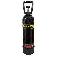 Load image into Gallery viewer, Power Tank 15 lb CO2 Spare Bottle - Sleek black tank featuring a robust Sherwood valve for all your CO2 needs.