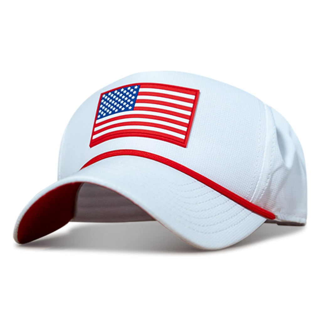 American Flag Patch Weekender Performance Snapback Hat