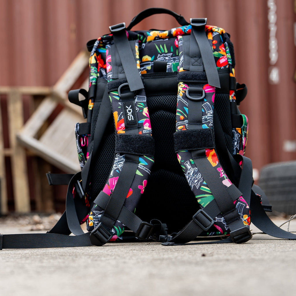 Combat Iron Apparel 25L Sack™ Original All-Day Molle Backpack with Pouch featuring removable pouch, suitable for tactical adventures.