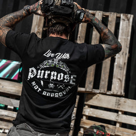 Live With Purpose. Not Approval Men's T-Shirt
