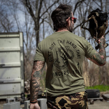 Load image into Gallery viewer, Don't Bite The Hand That Fingers You Men's T-Shirt