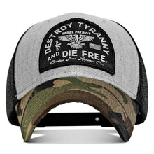 Load image into Gallery viewer, Destroy Tyranny and Die Free Patch Snapback