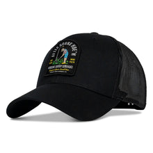Load image into Gallery viewer, Angled view of After Hours Hoe'n Farmer Patch Snapback Hat from Combat Iron Apparel, highlighting the unique patch and fabric details.