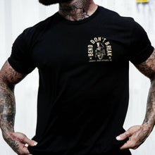 Load image into Gallery viewer, Bend Don't Break Barbell Skull Men's T-Shirt