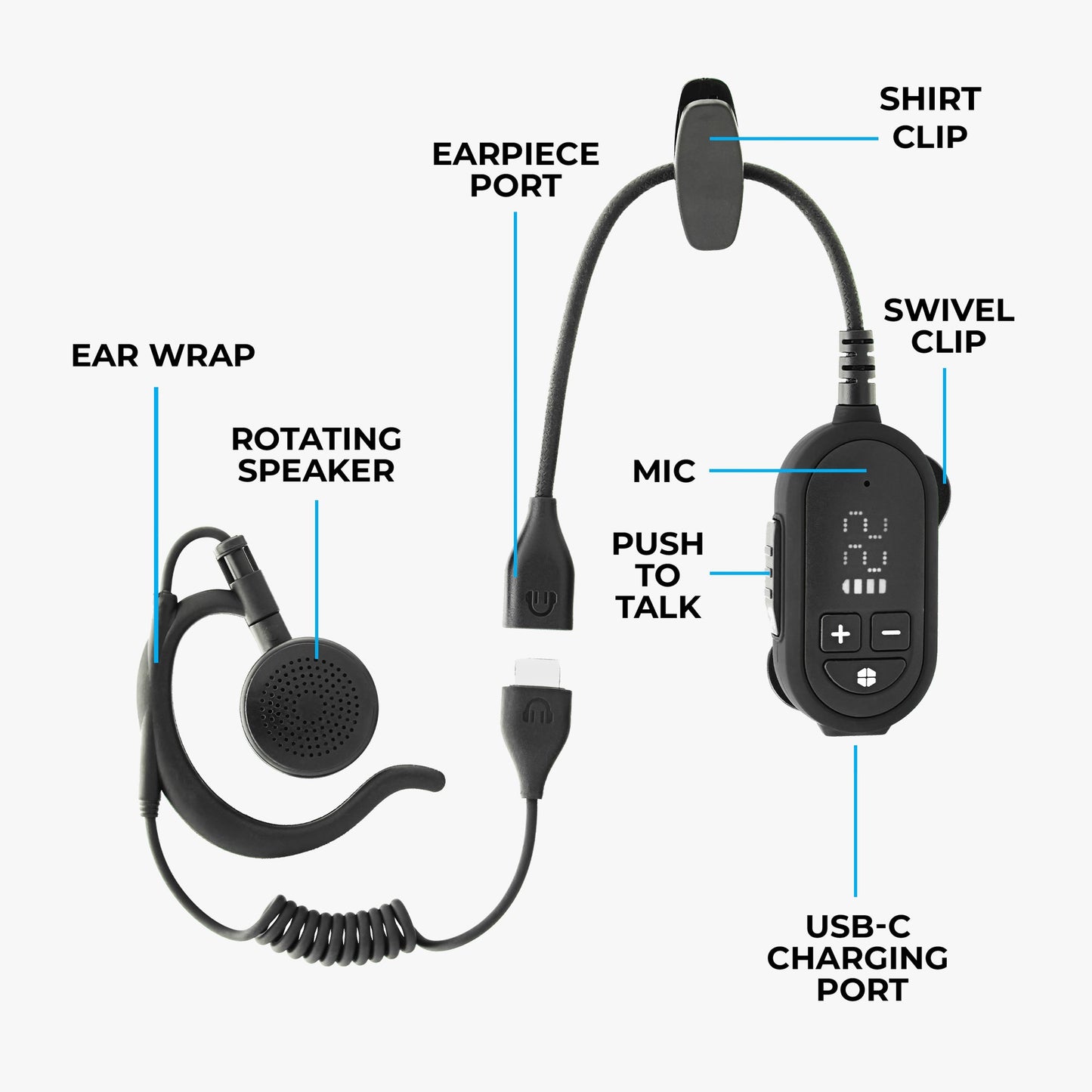 ClipTalk Micro Two-Way Radio