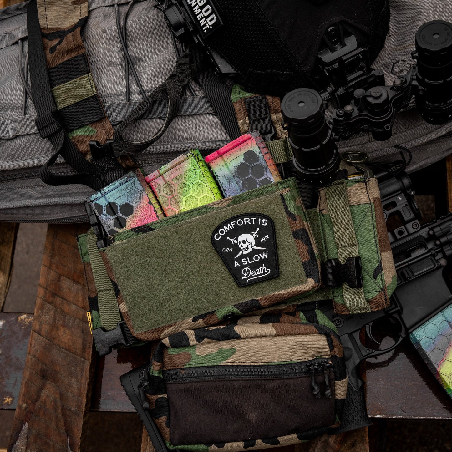 Comfort Is a Slow Death Large Velcro Patch