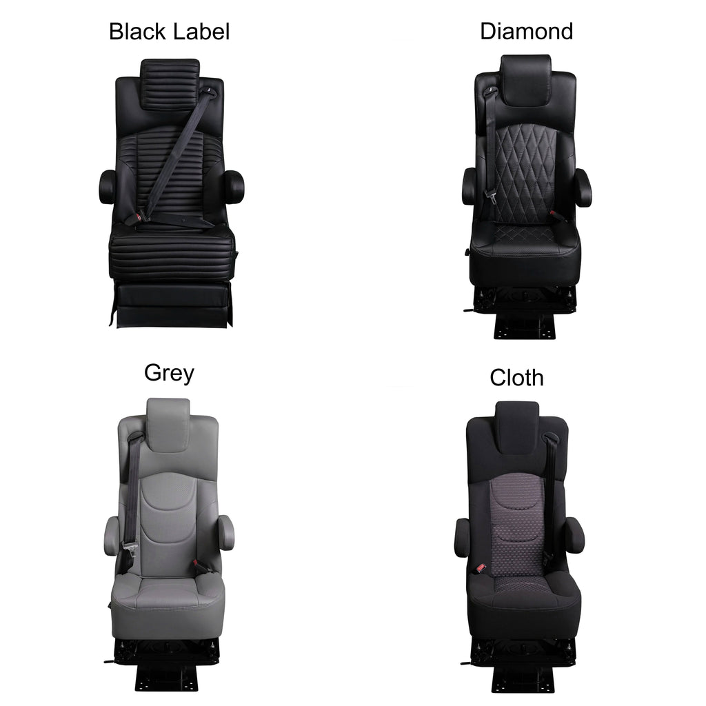 CVC Single Captain Seat - Sprinter / Any Cargo Floor