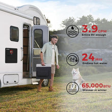 Load image into Gallery viewer, Camplux Elite 65,000 BTU RV Tankless Water Heater 2.64 GPM-Black