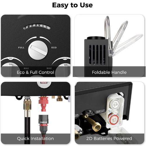 Camplux BW158BP60 Camping Water Heater With Pump Kit