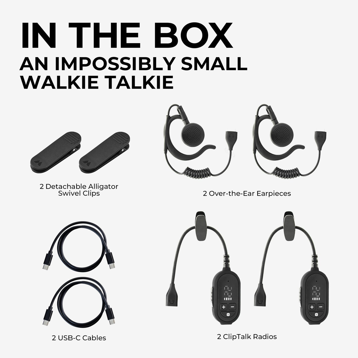 ClipTalk Micro Two-Way Radio