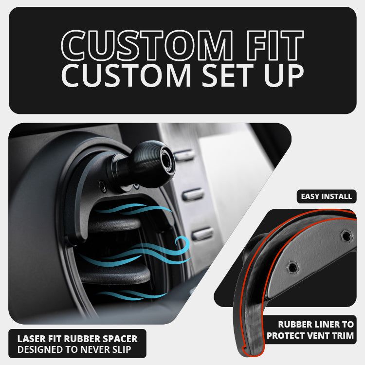 2016-2023 Toyota Tacoma & 2014-2021 Tundra LINK™ Vent Mount Bracket With 20LITE Phone Holder | Choose Your Arm Length
