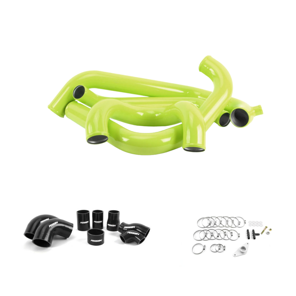 Perrin Performance  Front Mount Intercooler Piping Kit Red/Black/Neon Yellow Subaru STI 2015+ | PSP-ITR-438