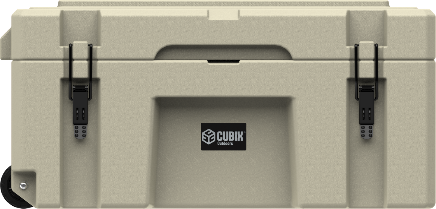 Cubix 76L Rolling Cargo Case — Wheeled Rotomolded Gear, Tool & Storage Box
