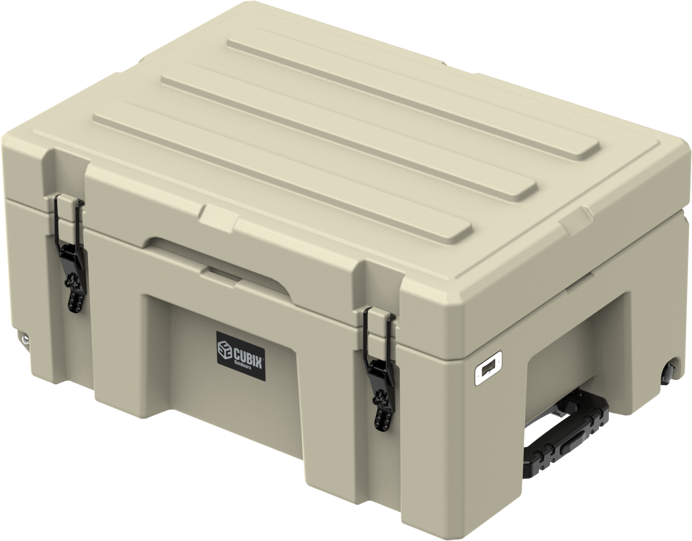 Cubix 76L Rolling Cargo Case — Wheeled Rotomolded Gear, Tool & Storage Box