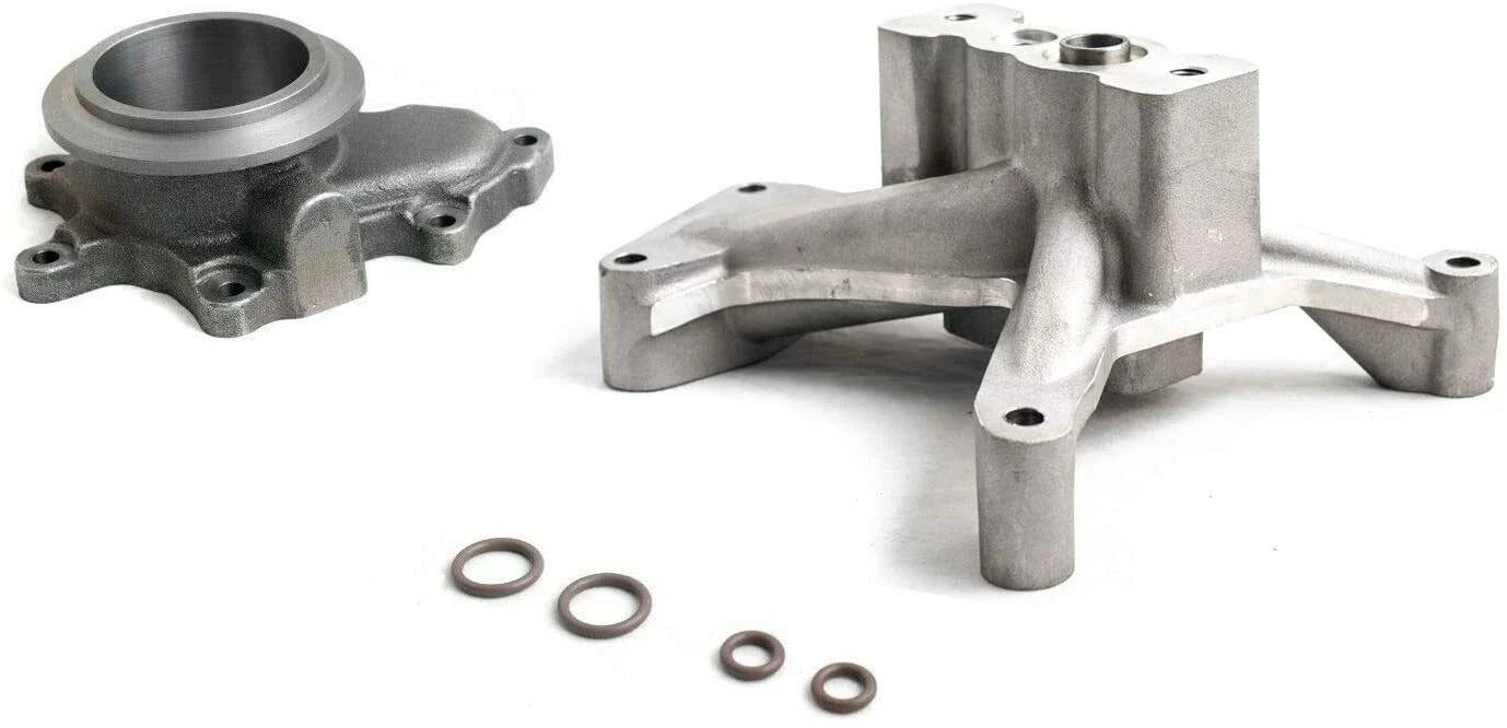 Turbo Pedestal Exhaust Housing & Up Pipe Kit For Early 1999 Ford 7.3 Powerstroke