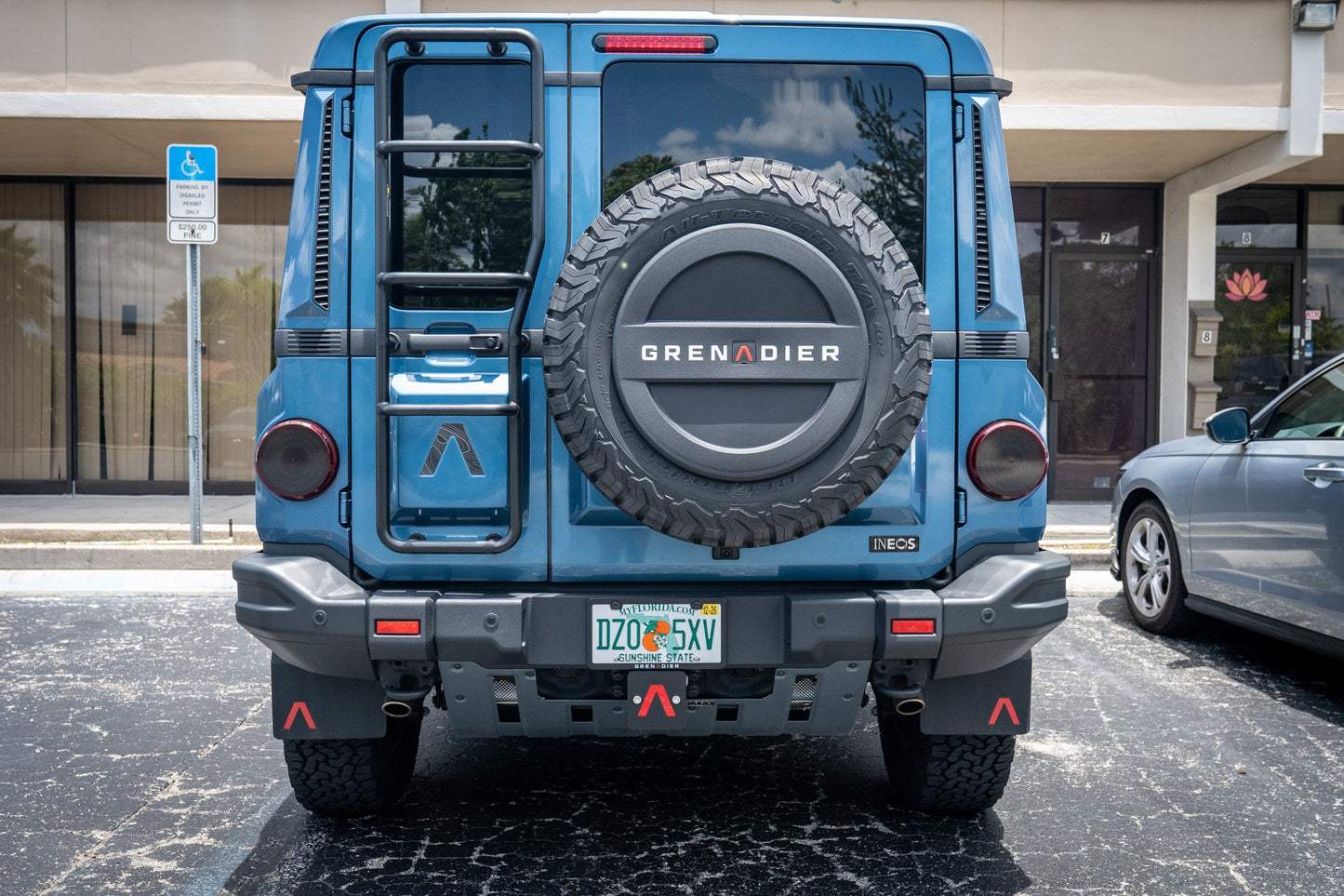 Rear Hitch Cover with Red Lambda - 2024+ Grenadier