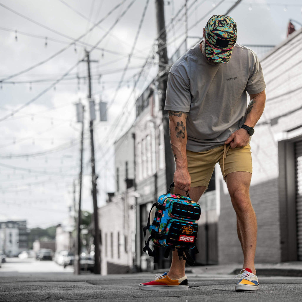 American Flag Patch Weekender Performance Snapback Hat